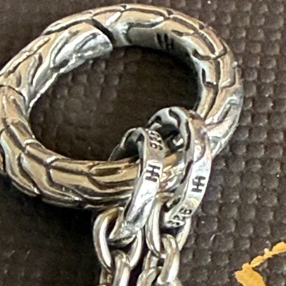 John Hardy Classic Chain Keyring Necklace with Hinge to Wear With/Without Charms - Picture 15 of 17